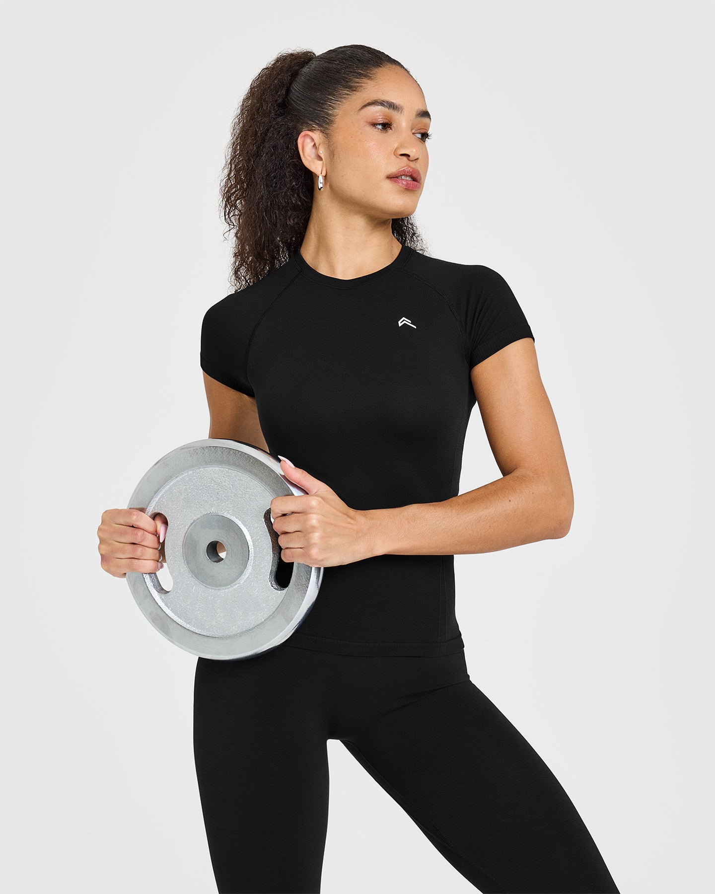 Go To Seamless Fitted Top | Black