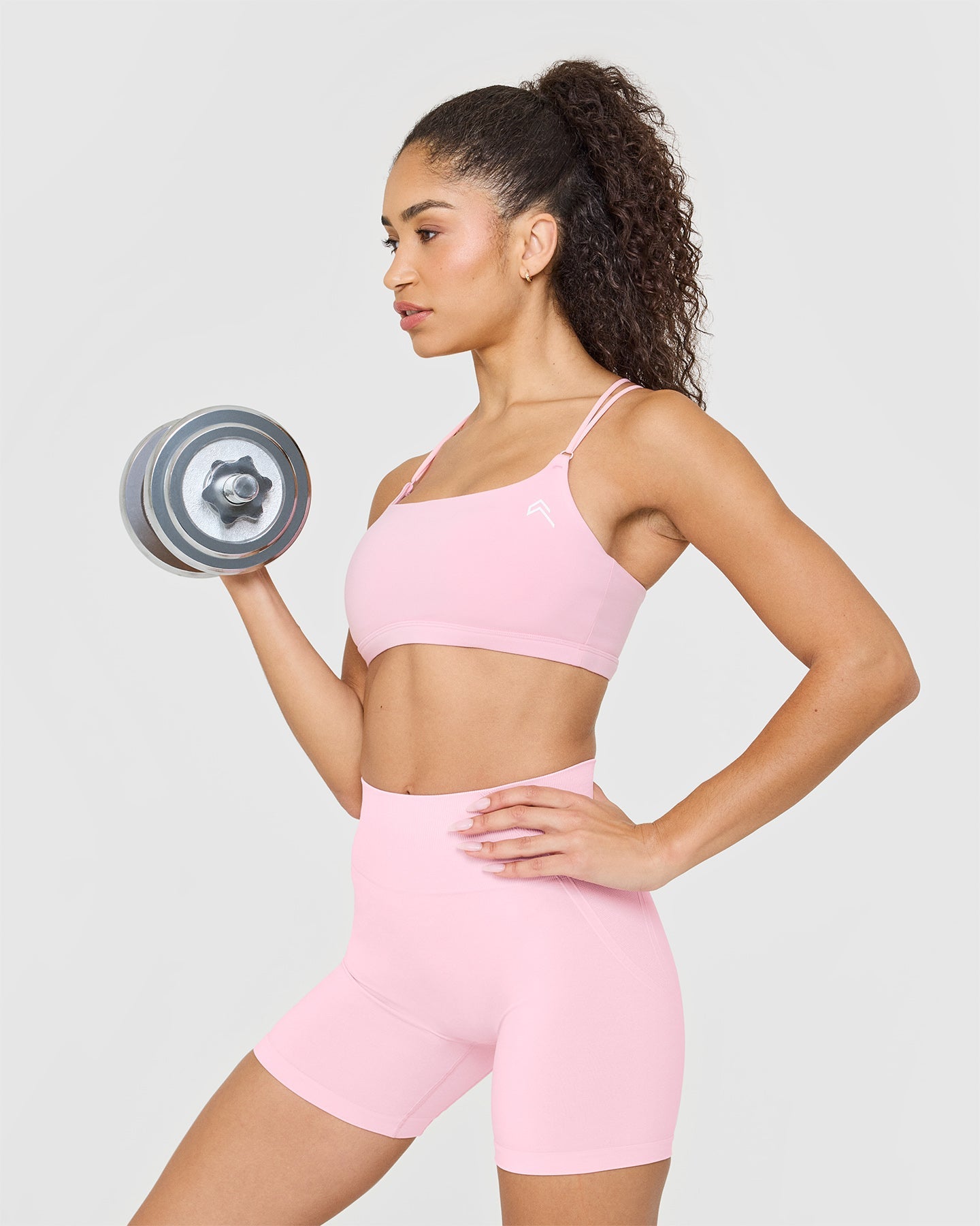 Everyday Cross Over Bralette | Petal Pink