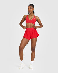 Unified Double Layer Shorts 5" | Muscle Mommy Red
