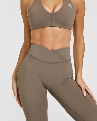 Unified Wrap Flared Bottoms | Moss Brown