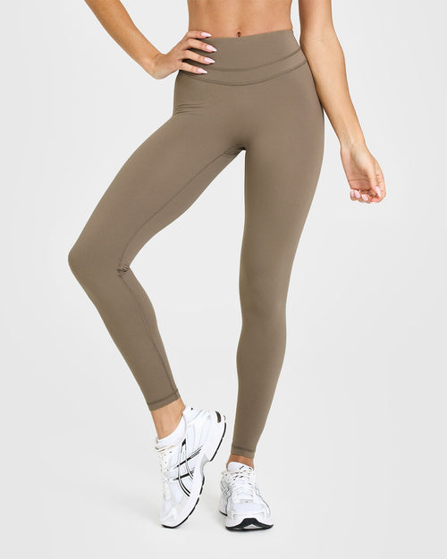 Oner Modal Unified High Waisted Leggings | Moss Brown