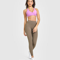 Unified High Waisted Leggings | Moss Brown