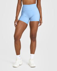 Unified High Waisted Shorts 6" | Powdered Blue