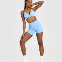 Unified High Waisted Shorts 6" | Powdered Blue