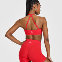 Unified Twist Sports Bra | Muscle Mommy Red