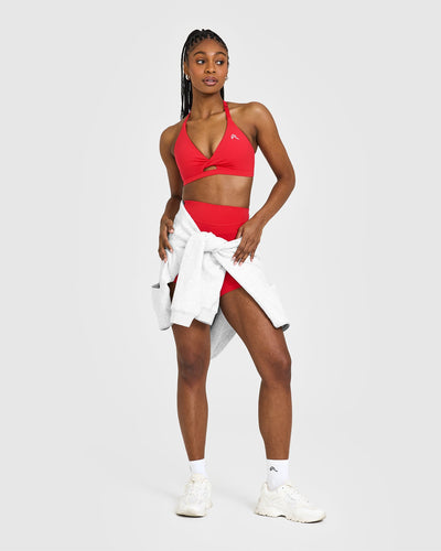 Unified Twist Sports Bra | Muscle Mommy Red
