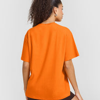 Classic Oversized Lightweight T-Shirt | Flame Orange
