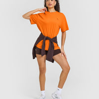 Classic Oversized Lightweight T-Shirt | Flame Orange