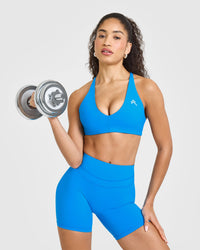 Unified High Waisted Shorts 6" | Tropical Blue