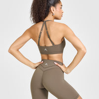 Unified Twist Sports Bra | Moss Brown