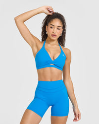 Unified Twist Sports Bra | Tropical Blue