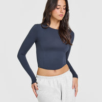 Mellow™ Soft Mid Long Sleeve Top | True Blue