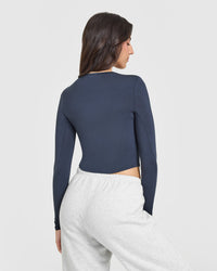 Mellow™ Soft Mid Long Sleeve Top | True Blue