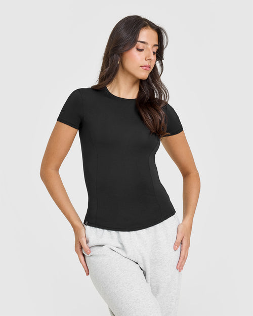 Oner Modal Mellowâ„¢ Soft Short Sleeve T-Shirt | Soft Black