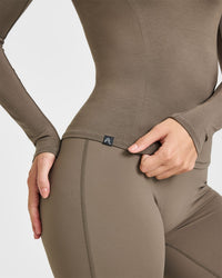 Mellowâ„¢ Soft Long Sleeve Top | Moss Brown