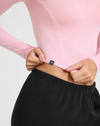Mellowâ„¢ Soft Mid Long Sleeve Top | Petal Pink