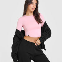 Mellowâ„¢ Soft Mid Long Sleeve Top | Petal Pink