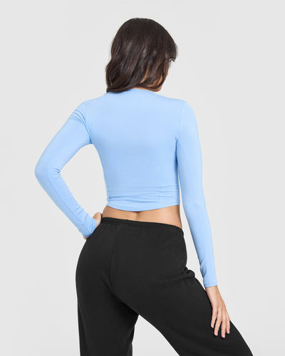 Mellowâ„¢ Soft Mid Long Sleeve Top | Powdered Blue