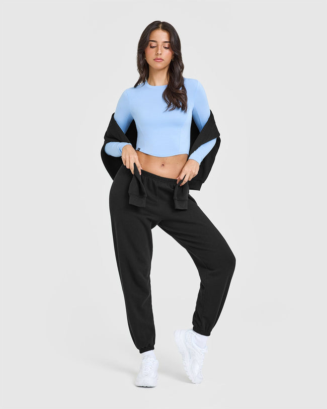 Mellowâ„¢ Soft Mid Long Sleeve Top | Powdered Blue