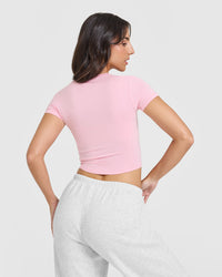 Mellowâ„¢ Soft Mid Short Sleeve T-Shirt | Petal Pink