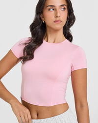 Mellowâ„¢ Soft Mid Short Sleeve T-Shirt | Petal Pink