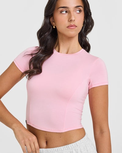 Mellowâ„¢ Soft Mid Short Sleeve T-Shirt | Petal Pink