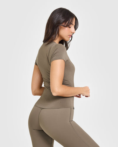 Mellow™ Soft Short Sleeve T-Shirt | Moss Brown