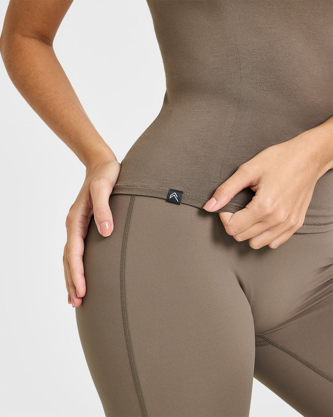 Mellow™ Soft Short Sleeve T-Shirt | Moss Brown