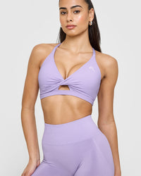 Unified Twist Sports Bra | Wisteria Purple