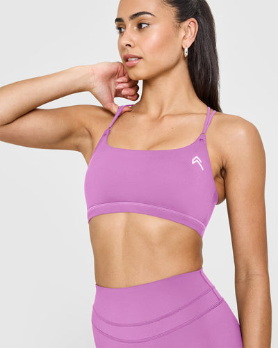 Everyday Cross Over Bralette | Orchid Purple
