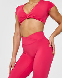 Unified Wrap Leggings | Berry Bloom