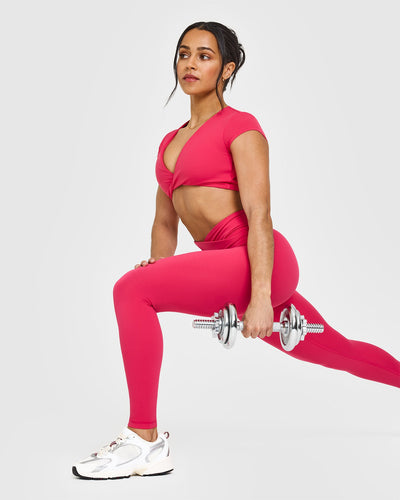 Unified Wrap Leggings | Berry Bloom