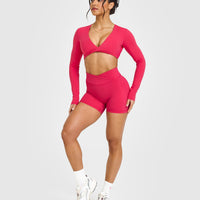 Unified Wrap Shorts 6" | Berry Bloom