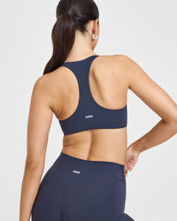 SoftMotion™ Bralette with White Logo | True Blue