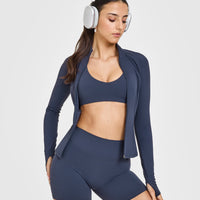 SoftMotion™ Jacket with White Logo | True Blue