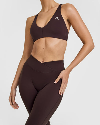 Unified Wrap Flared Bottoms | Plum Brown