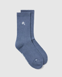 All Day Crew Socks 1 Pack | Granite Blue