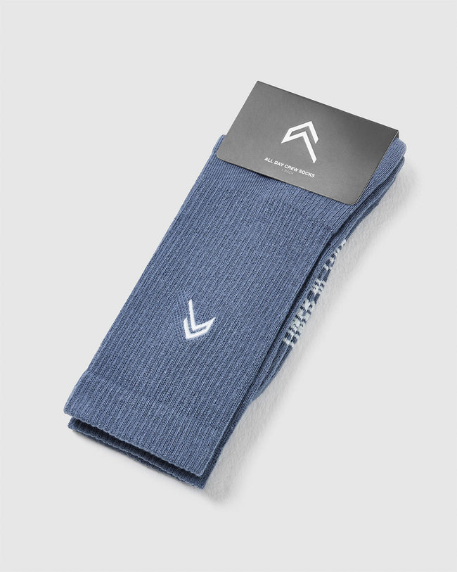 All Day Crew Socks 1 Pack | Granite Blue
