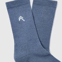 All Day Crew Socks 1 Pack | Granite Blue