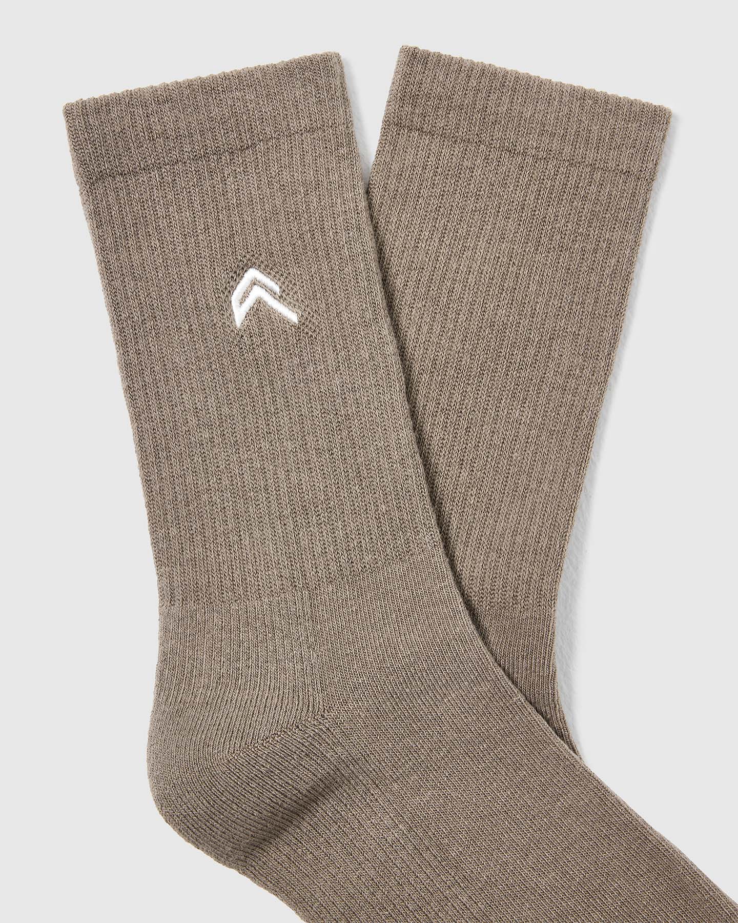 All Day Crew Socks 1 Pack | Moss Brown