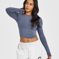 Mellowâ„¢ Soft Mid Long Sleeve Top | Granite Blue