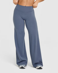 SoftMotion™ Straight Leg Bottoms | Granite Blue
