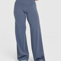SoftMotion™ Straight Leg Bottoms | Granite Blue