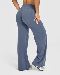 SoftMotion™ Straight Leg Bottoms | Granite Blue
