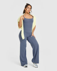 SoftMotion™ Straight Leg Bottoms | Granite Blue