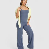 SoftMotion™ Straight Leg Bottoms | Granite Blue