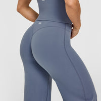 SoftMotion™ Straight Leg Bottoms | Granite Blue