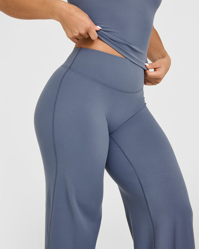 SoftMotion™ Straight Leg Bottoms | Granite Blue