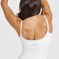 SoftMotion™ Strappy Vest with Built in Bra Shelf | White