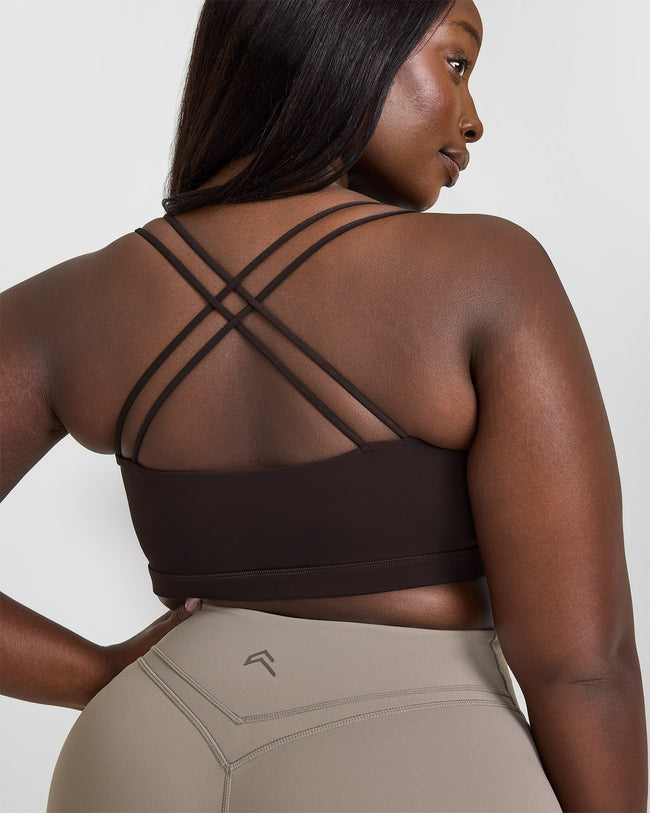Everyday Cross Over Bralette | 70% Cocoa